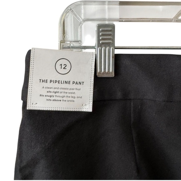 NEW Kate Spade Saturday The Pipeline Pants Size 12 Black Neutral Office Casual - Picture 5 of 10